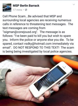 12/27/2016 | Threatening Text Message A Virus, Police Say | News Ocean ...