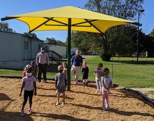Optimists Donate Funds For Playground Canopy at Buckingham Elementary
