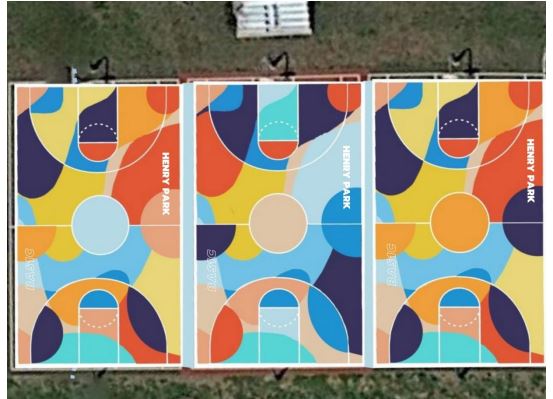 Group Pitches Painted Basketball Courts To Berlin Parks Commission