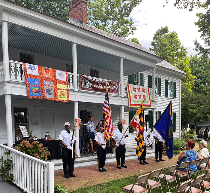 08/11/2022 American Legion Presented the colors to kick off Berlin