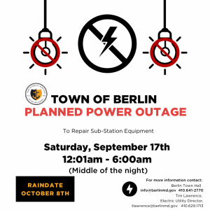 Berlin Power Outage Planned For Sept. 17