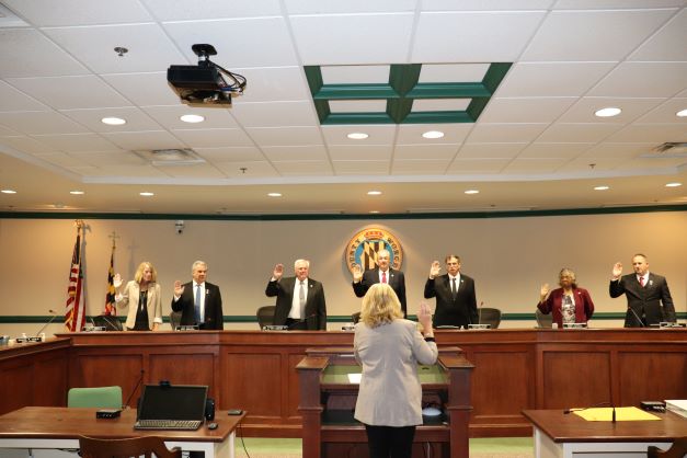 County Commissioners Sworn In; New Officers Named